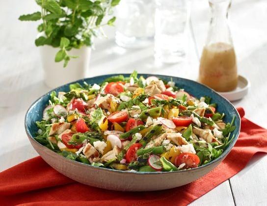 Grilled Chicken and Asparagus Chopped Salad