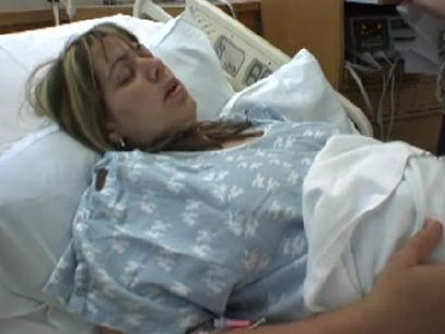 Woman in labour